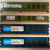 Lotto RAM DDR3 (2x4GB 1600 + 4GB 1600 + 2GB 1066)