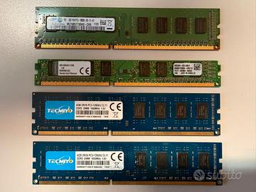 Lotto RAM DDR3 (2x4GB 1600 + 4GB 1600 + 2GB 1066)