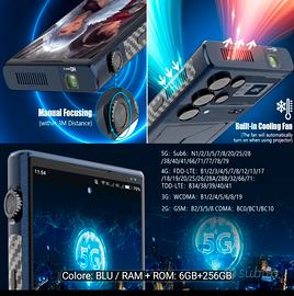 W&O telefono Proiettore 2in1  5g 6/256 GB NUOVO 