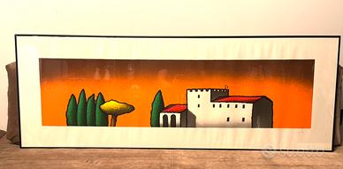 Serigrafia Tino Stefanoni firmata.