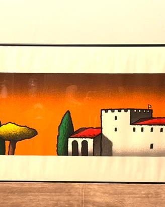 Serigrafia Tino Stefanoni firmata.