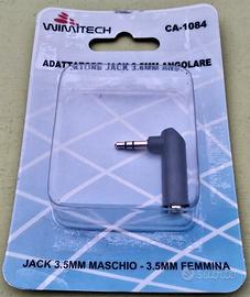 ADATTATORE ANGOLARE MINI JACK STEREO FEM - MAS