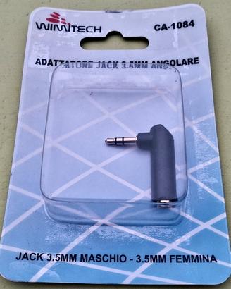 ADATTATORE ANGOLARE MINI JACK STEREO FEM - MAS