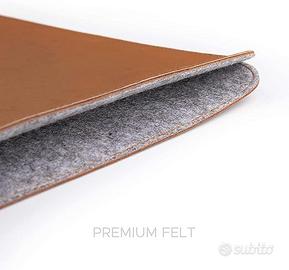 Custodia ecopelle marrone Mac Pro/Air 13 M1 M2