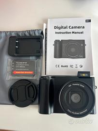 Fotocamera Digitale 4K Ultra HD - Con accessori