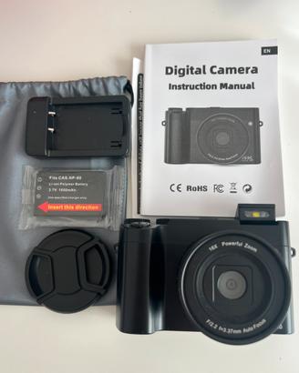 Fotocamera Digitale 4K Ultra HD - Con accessori
