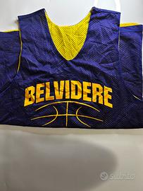 Canotta basket vintage reversibile taglia M