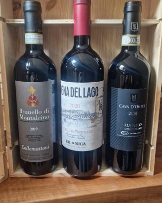 Cofanetto 3 vini Brunello di Montalcino  