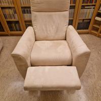 Poltrona relax manuale in microfibra