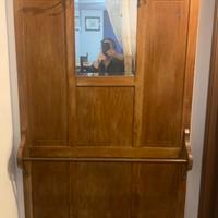 Antico attaccapanni in legno primi 900