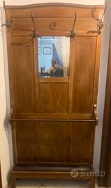 Antico attaccapanni in legno primi 900