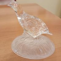 Uccello cristallo vetro soprammobile da collezione