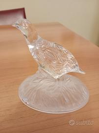 Uccello cristallo vetro soprammobile da collezione