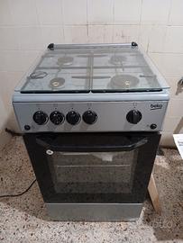 cucina a gas beko 4 fuochi forno elettrico 