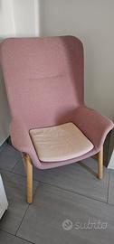 Poltrona da camera Ikea Vedbo rosa