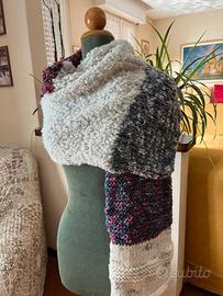 Sciarpa 152x34 di lana e alpaca fatta a mano da me
