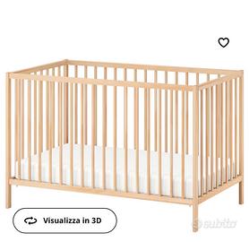 3 lettini ikea con paracolpi