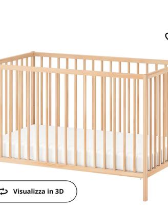 3 lettini ikea con paracolpi