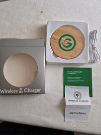 Carica wireless in bambù 