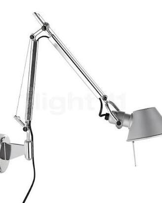 2 lampade tolomeo micro parete artemide grigie