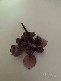 fiorellini in vetro di murano