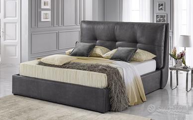 Letto matrimoniale contenitore + materasso