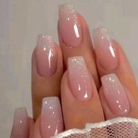 unghie finte nuove con adesivo,colla e lima 