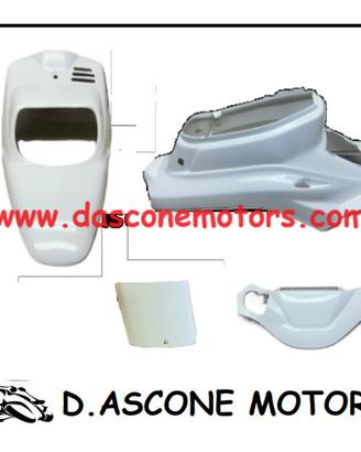 kit carene Booster Bianco grezzo 4 pezzi 1988 2003