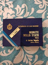 numismatica serie monete san marino 1972 complete 