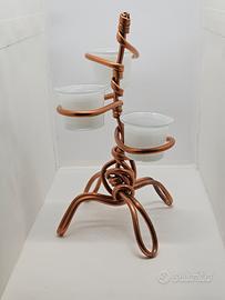 portacandele in rame 