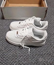 Nike Air Force 1 38 Scarpe Bianche Donna Nuove