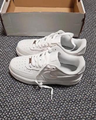 Nike Air Force 1 38 Scarpe Bianche Donna Nuove