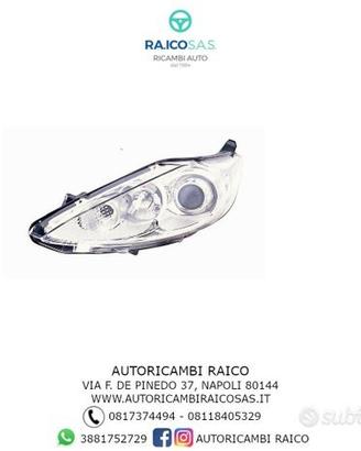 Faro ford fiesta 2013 parab.cromata c/luce diurn