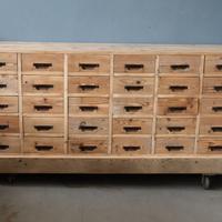 CASSETTIERA ANTICA FARMACIA RESTAURATA