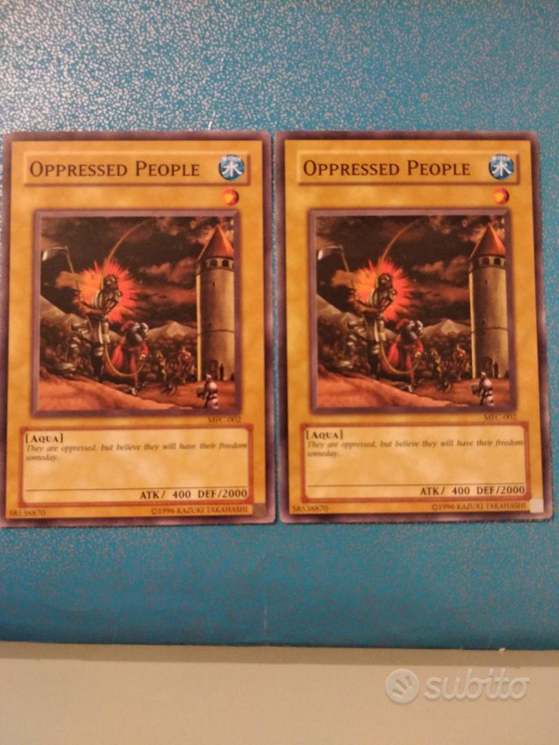 oppressed people yugioh card Yu-Gi-Oh! - (MFC-002) - Magicians Force - Unlimited Edition Yu-Gi-Oh: 2x "OPPRESSED PEOPLE" -