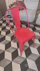 Sedie industrial rosse