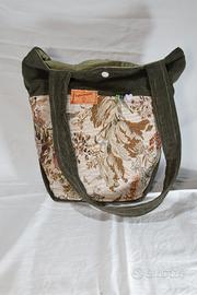 Borsa in broccato e velluto