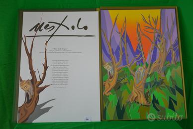 Litografia originale Ugo Nespolo: Pier delle Vigne