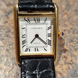 CARTIER TANK " PARIS" ORO 18 KT MECCANICO VINTAGE