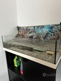 Acquario/tartarughiera completa filtro e mobile