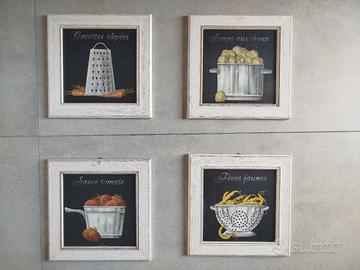 Immagini per cucina vintage incorniciate. 