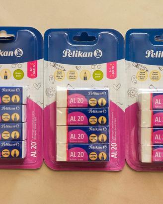 N°3 Confezioni da 4 Gomme PELIKAN AL 20 