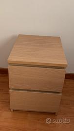 •Cassettiera MALM con 2 cassetti•