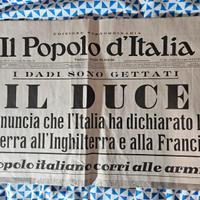 Giornale Storico: "Il Popolo d'Italia" - 10/07/40