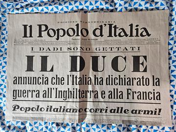 Giornale Storico: "Il Popolo d'Italia" - 10/07/40