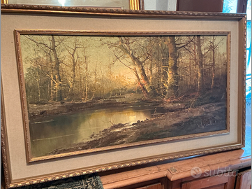 Grande quadro olio su tela firmato “Klein”