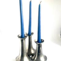 Candelabro scultura peltro Mid century