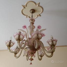 Lampadario Murano 8 luci