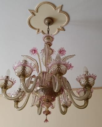 Lampadario Murano 8 luci