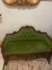 Divanetto vintage 2 posti stile Barocco legno